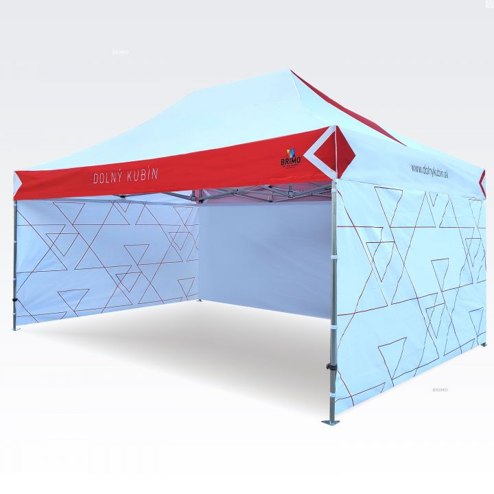Mobilný stan pre outdoorové eventy s prispôsobiteľnou plachtou